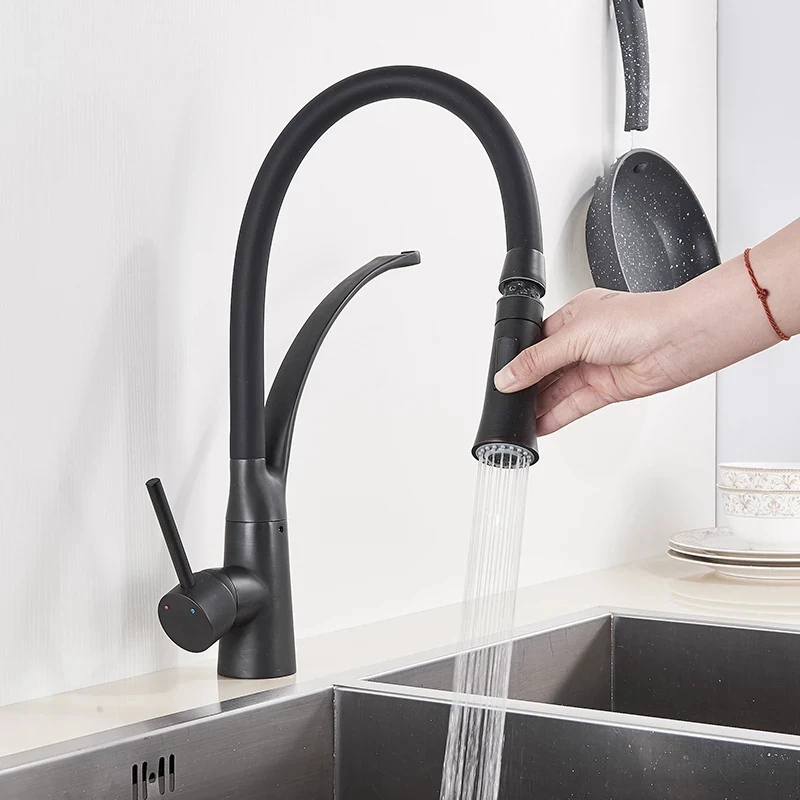 Robinet de cuisine noir extrac - Kitchen Appliances For Restaurant avis et prix