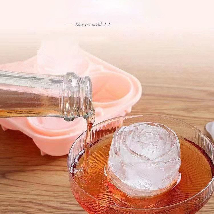 Moules à glace Rose 3D, 4 trou - Kitchen Appliances Garage avis et prix