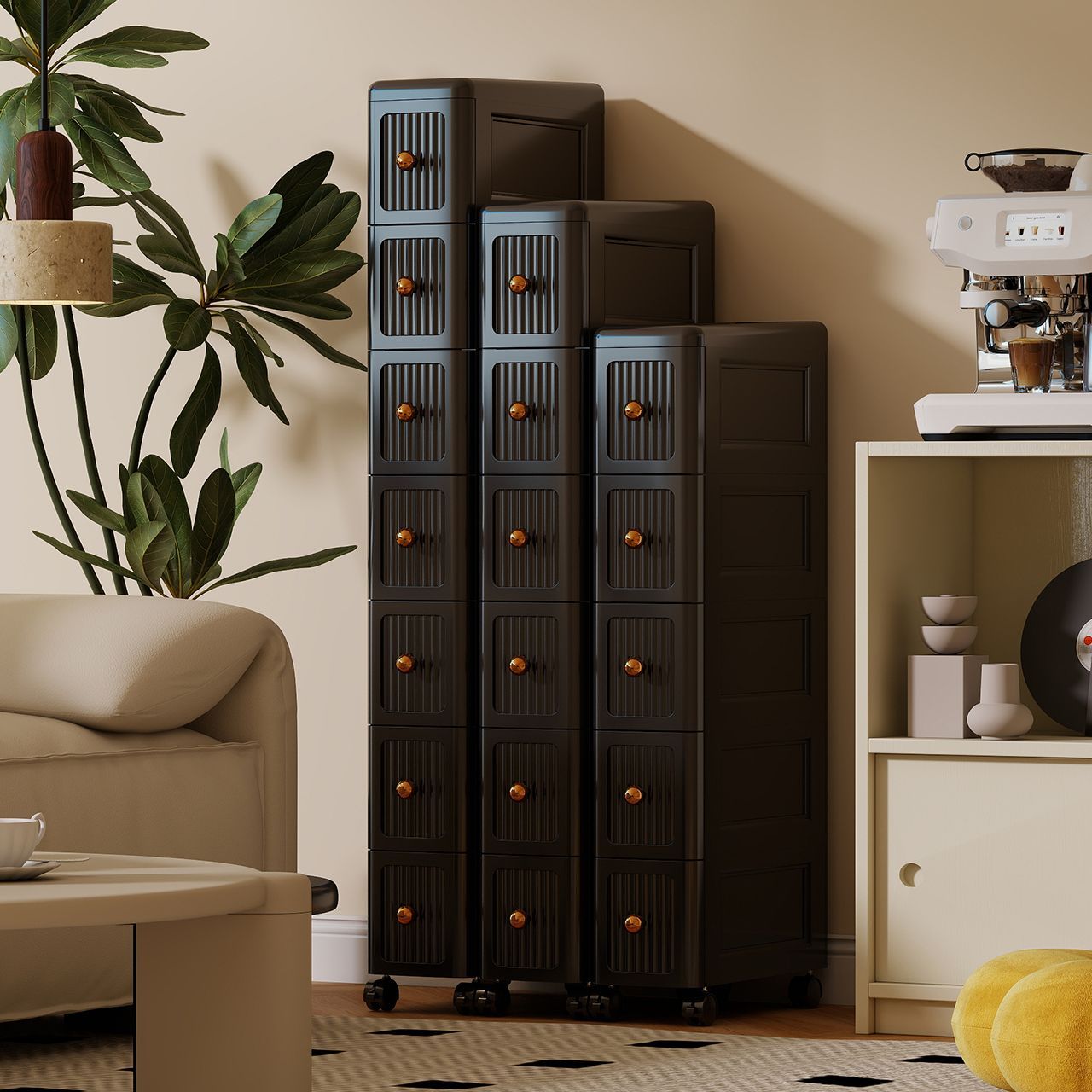 Meuble de rangement à tiroirs  - Kitchen Appliances Cabinet avis et prix